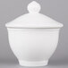 A white porcelain bowl with a lid.