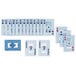 A set of Hoyle waterproof playing cards with blue and white numbers.