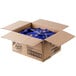 A box full of blue packets of Nabisco Honey Maid Honey Graham Crackers.