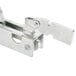 A metal Cooking Performance Group right door hinge with a latch.