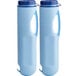 Two blue Vollrath Insta Chill cooling paddles with handles.