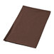 a brown napkin on a white background