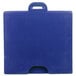 A navy blue plastic box with a blue and white handle.