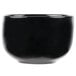 A case of 12 Libbey Pebblebrook obsidian porcelain bouillon bowls.