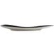A black and white porcelain tray with an organic design.