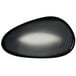 A black oval Reserve by Libbey Pebblebrook porcelain tray.