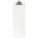 A clear customizable acrylic menu clip board.