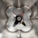 a close-up of a metal blade