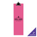 A pink rectangular Menu Solutions acrylic clip board with the words "Grill Haus" on it.