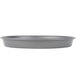 A grey round Chicago Metallic Deep Dish Pizza Pan.