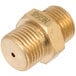 A brass threaded male Cooking Performance Group Natural Gas Orifice.