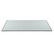 A rectangular glass surface with a black border.