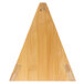 A triangle shaped wooden Rosseto Natura bamboo tray riser.