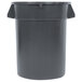 Continental 32TUFFGY 32 Gallon Gray/Black Trash Can