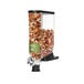 Rosseto DS101 PRO-BULK 13.3 Liter Single Canister Snack / Cereal Dispenser with Bamboo Stand, Catch Tray, and Shelf-Mount Kit - 5 1/8 inch x 16 1/2 inch x 17 1/2 inch