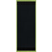 A black rectangular wood menu board with a green border.