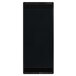 A black rectangular object with a black border.