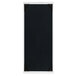 A white wash wood menu board with black corners and a white border.