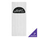 A white rectangular Menu Solutions wood board with black text.