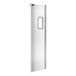A white rectangular Regency swinging traffic door with a window.