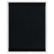 A white rectangular board with black strips at the top and bottom.