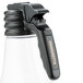 A black plastic Tablecraft Vinaigrette dispenser tag with a black clip.