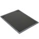 A black rectangular wood menu board with a silver border.