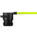 A black and yellow object with a yellow handle.