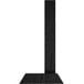 A black wooden Menu Solutions table tent with a black rectangular insert slot.