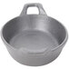 An American Metalcraft pre-seasoned mini cast iron oval casserole dish with handles.