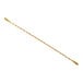 A gold plated metal Barfly stirrer with a long handle.