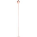 A long metal Barfly copper plated bar spoon with a chain.
