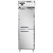 A white Continental pass-through refrigerator with two doors.