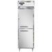 A white Continental pass-through refrigerator with two doors.