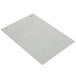 A white rectangular Menu Solutions aluminum board with two rings.