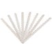 A group of silver blades with white packaging for Edlund A539L Replacement Blades for 350XL Series Electric Fruit and Vegetable Slicers.
