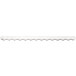 A white metal object with long, thin strips.