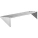 A Regency stainless steel wall mounted shelf with two shelves.