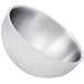 An American Metalcraft stainless steel double wall angled serving bowl.