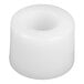 A white circular Garde Guide Rod Bushing with a hole in the center.