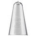 A silver metal Ateco 190 drop flower piping tip with a white background.