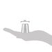 A hand holding a silver Ateco 246 Russian piping tip.