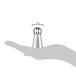 A hand holding a silver Ateco Russian ball tip.