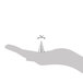 A hand holding a silver Ateco closed star piping tip cone.