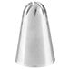 A silver metal Ateco swirl top piping nozzle.