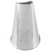 A silver metal Ateco curved petal piping tip with the number 60 on it.