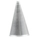 An Ateco 102 rose piping tip, a silver cone shaped object.