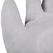 A pair of large Cordova gray gloves with gray palm coating.