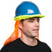 A man wearing a blue Cordova hard hat.