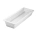 Hall China 1015P0ABWA 1/2 Size Long 2 1/2 inch Deep Bright White China Food Pan
